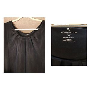 Worthington Women’s 2X Blouse in Black